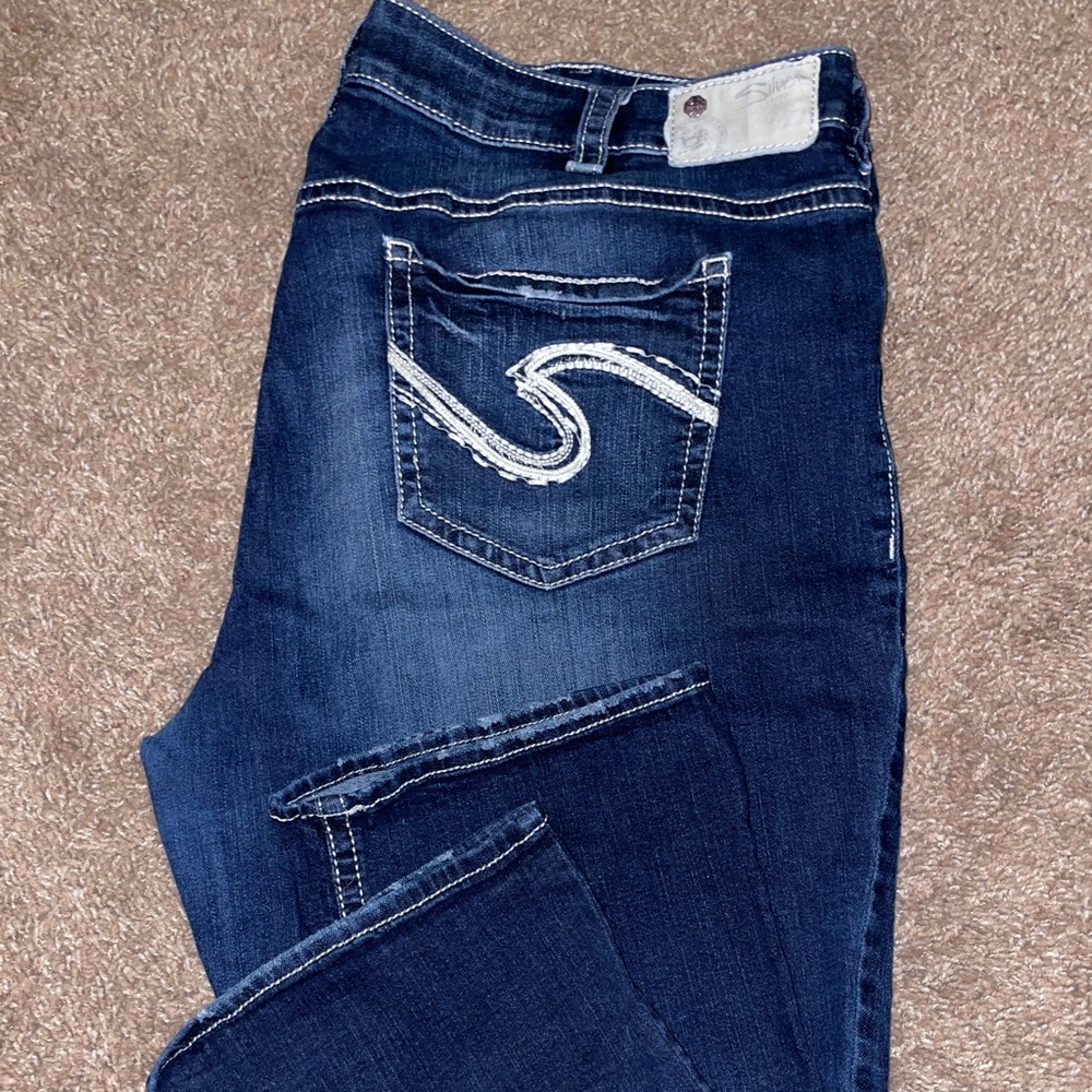 Women’s plus size 22 Silver capris